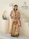 Vanya By Afsana Shimer Gold Online Kurti With Bottom Dupatta Wholesale